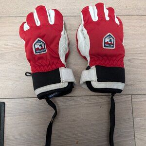 Hestra Army leather Size 7 kids gloves